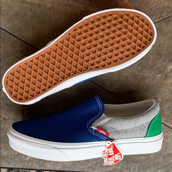 VANS CLASSIC SLIP ON VANS COASTAL GREY/TRUE Wht mn - Picture 3 of 16